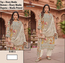 Hoor Tex H 405-413 Pure Muslin Printed Designer Co Ord Set