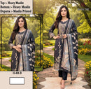 Hoor Tex H 405-413 Pure Muslin Printed Designer Co Ord Set
