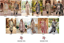 Hoor Tex H 405-413 Pure Muslin Printed Designer Co Ord Set