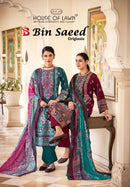 House Of Lawn Bin Saeed Pure Cotton Embroidered Work Salwar Kameez