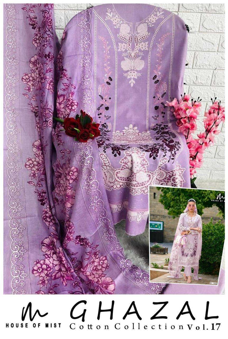 House Of Mist Ghazal Cotton Collection Vol 17 Printed Dailywear Karachi Suit