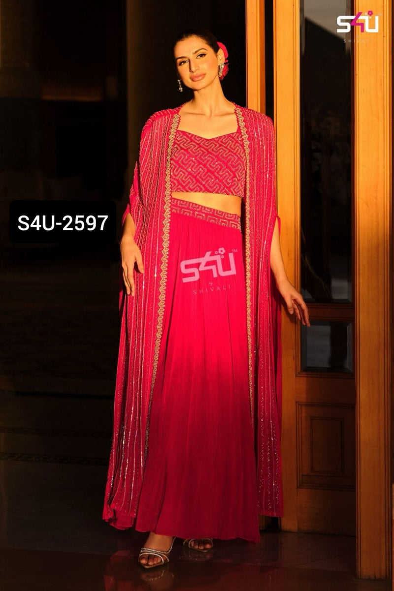 S4u Shivali Dno 2597 Fancy Stylish Party Wear Designer Kurti