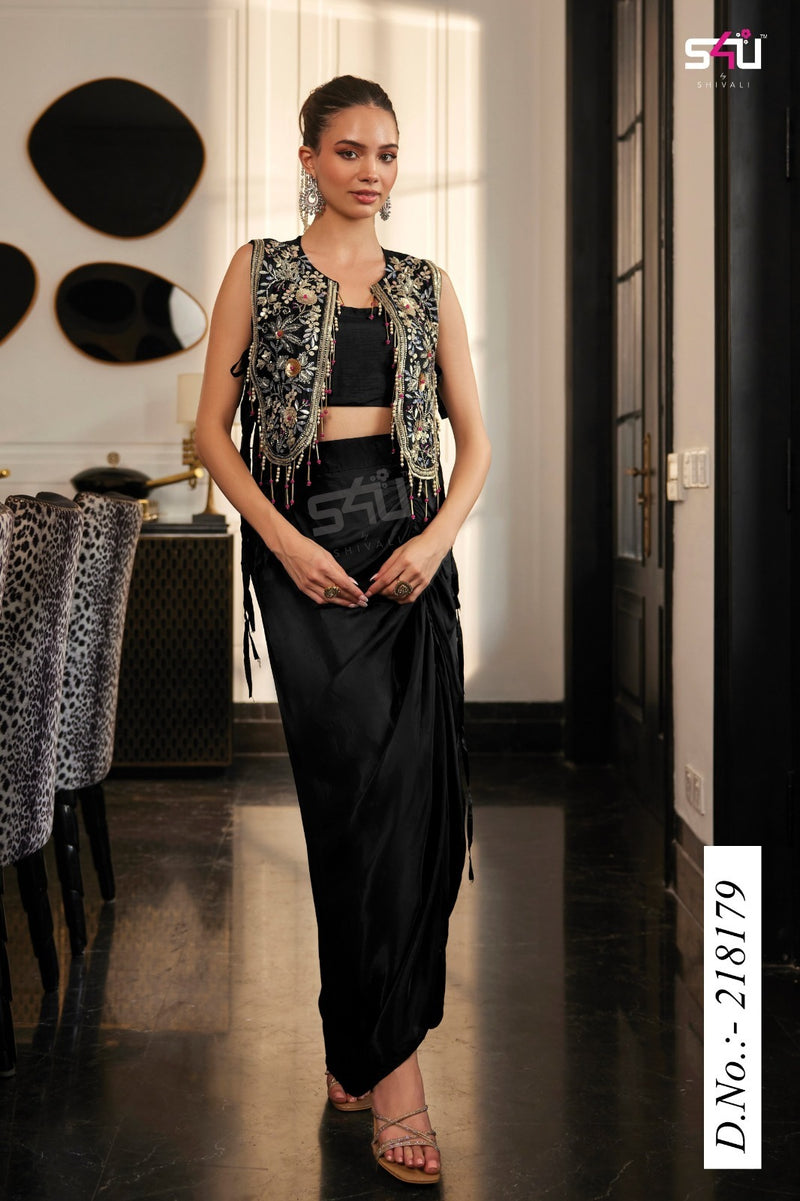 S4U by Shivali D.No 218179 | Premium Festive Diaries Vol. 28 | Stylish Partywear Drape