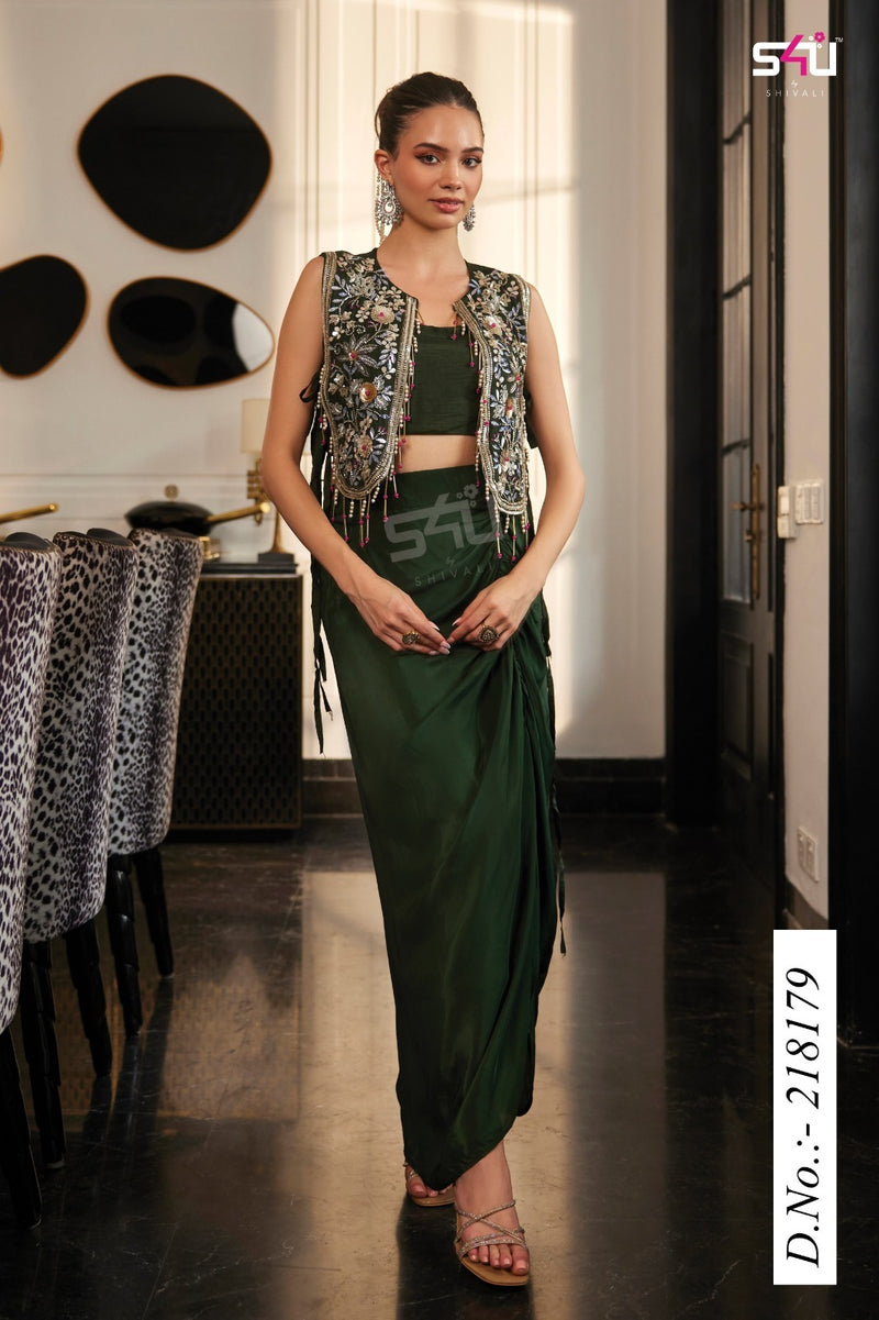 S4U by Shivali D.No 218179 | Premium Festive Diaries Vol. 28 | Stylish Partywear Drape