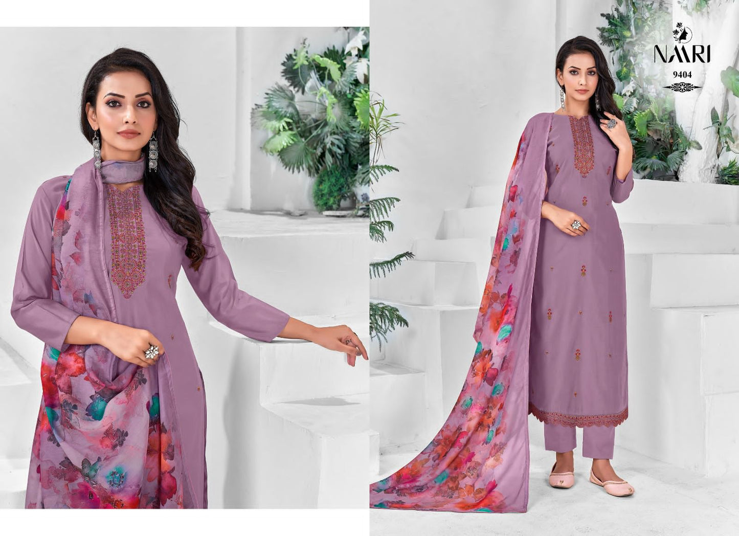 Naari Inaya Viscose Silk Fancy Designer Work Salwar Suits