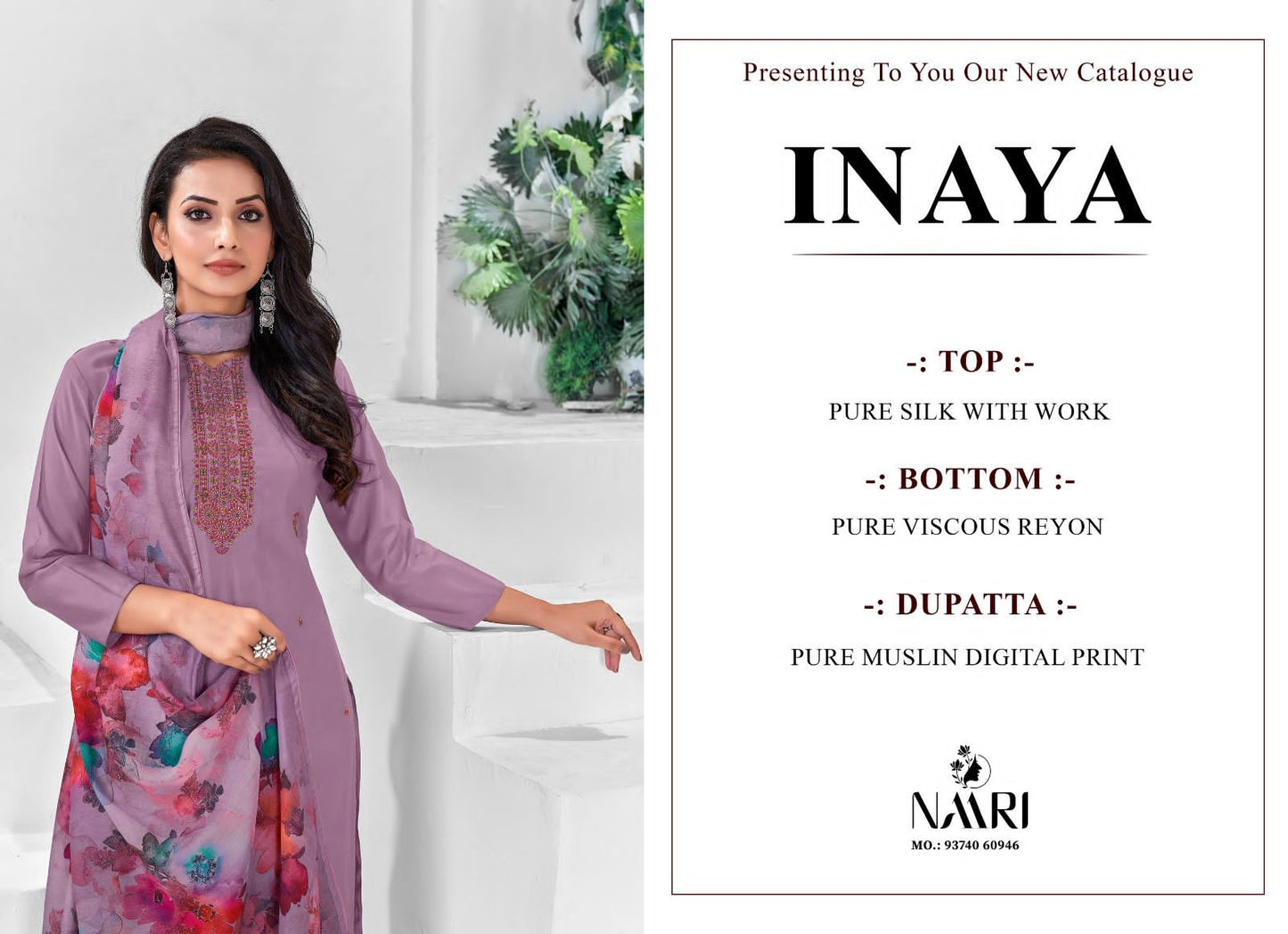 Naari Inaya Viscose Silk Fancy Designer Work Salwar Suits