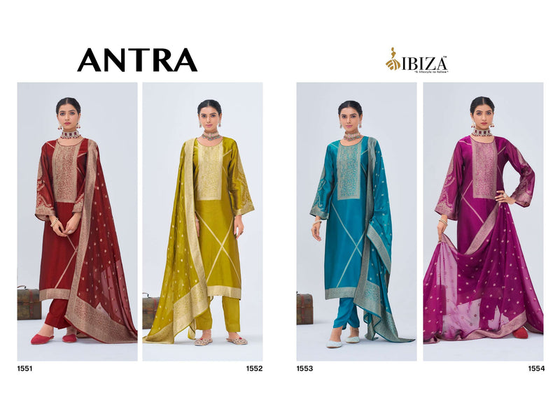 Ibiza Antra Pure Banglory Silk Jacquard Handwork Salwar Suit