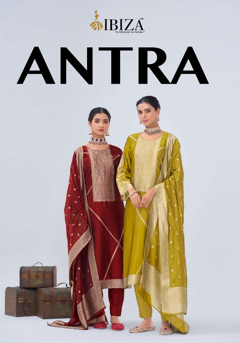 Ibiza Antra Pure Banglory Silk Jacquard Handwork Salwar Suit