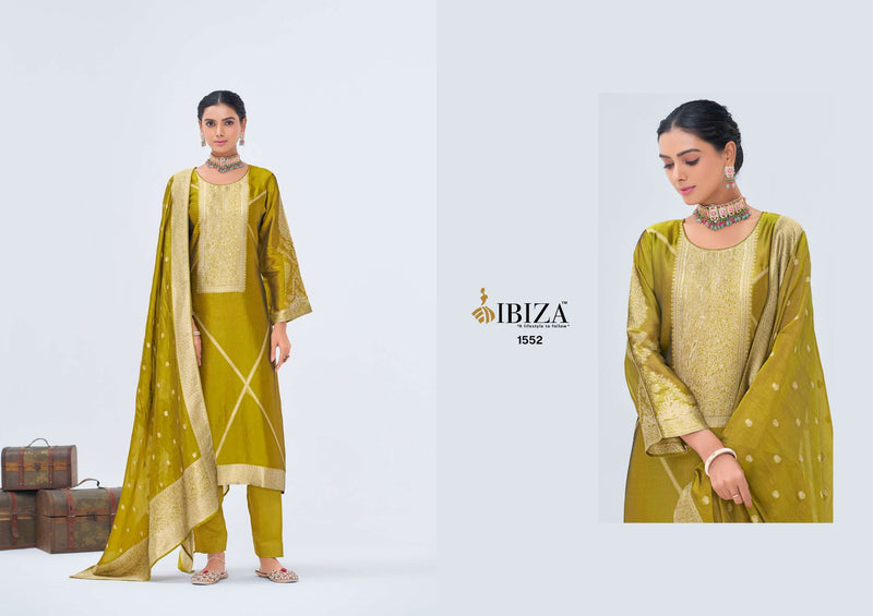 Ibiza Antra Pure Banglory Silk Jacquard Handwork Salwar Suit