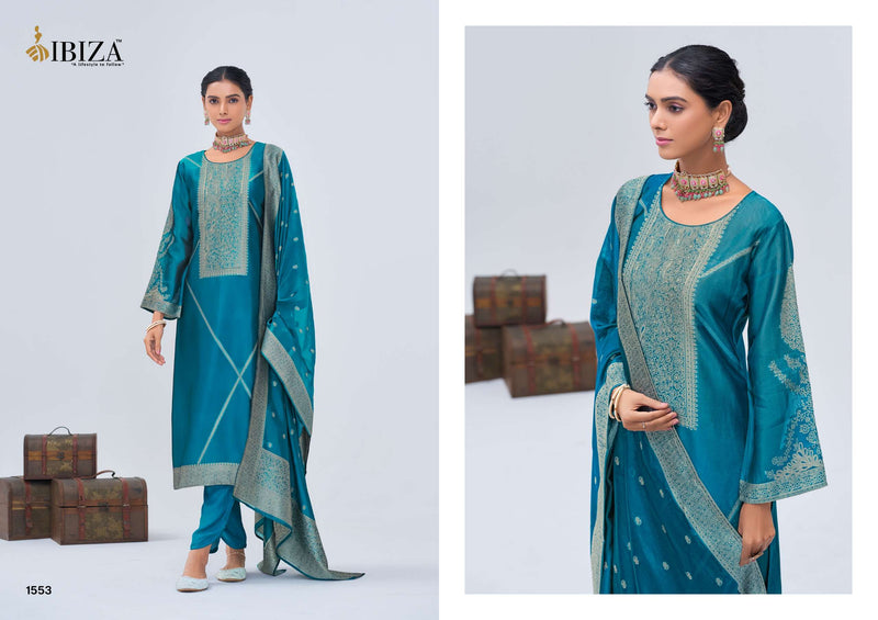 Ibiza Antra Pure Banglory Silk Jacquard Handwork Salwar Suit