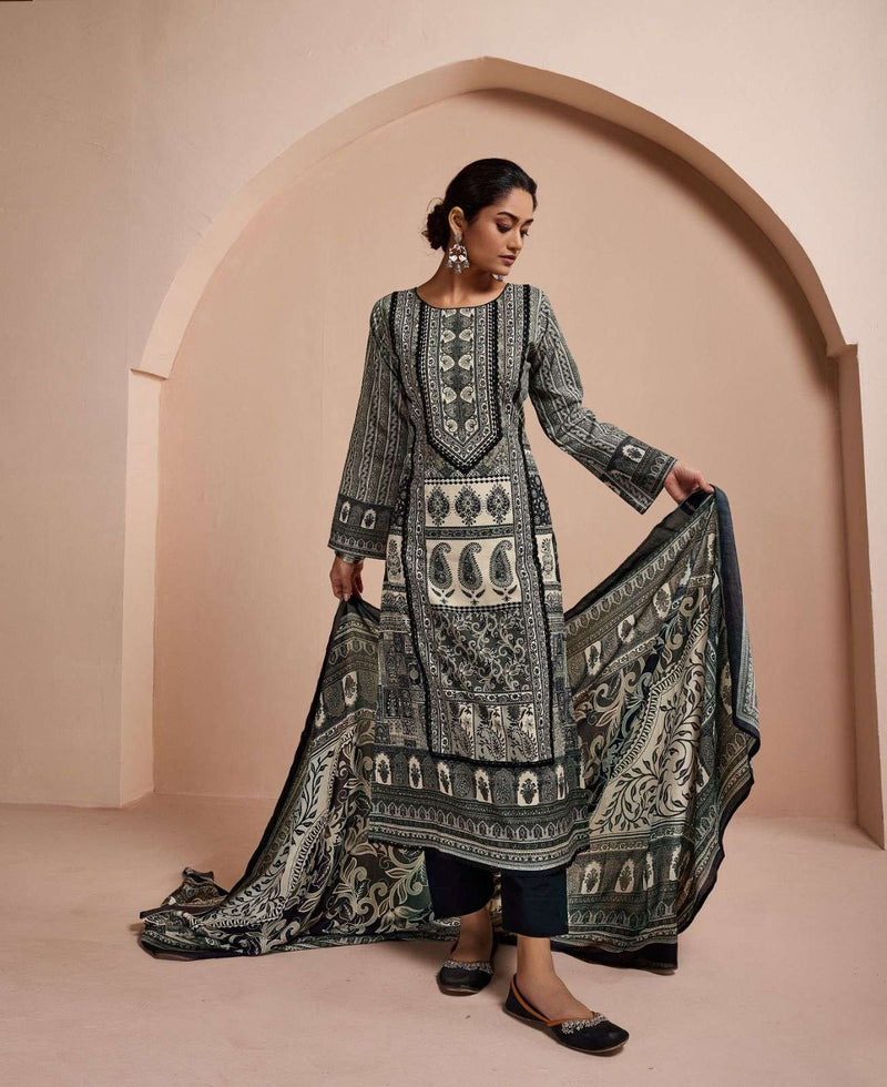 Ibiza Jiyana Lawn Cotton Digital Print Pakistani Less With Handwork Fancy Designer Salwar Suit