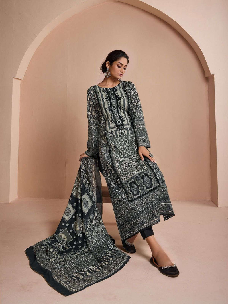 Ibiza Jiyana Lawn Cotton Digital Print Pakistani Less With Handwork Fancy Designer Salwar Suit