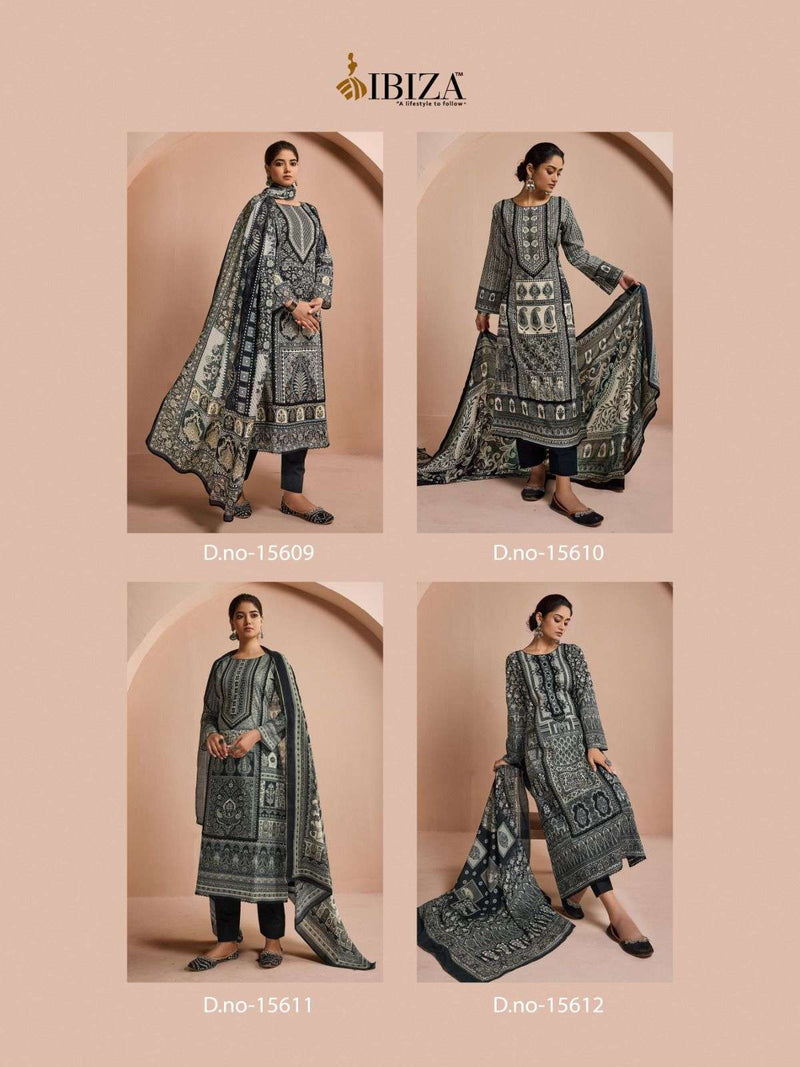 Ibiza Jiyana Lawn Cotton Digital Print Pakistani Less With Handwork Fancy Designer Salwar Suit