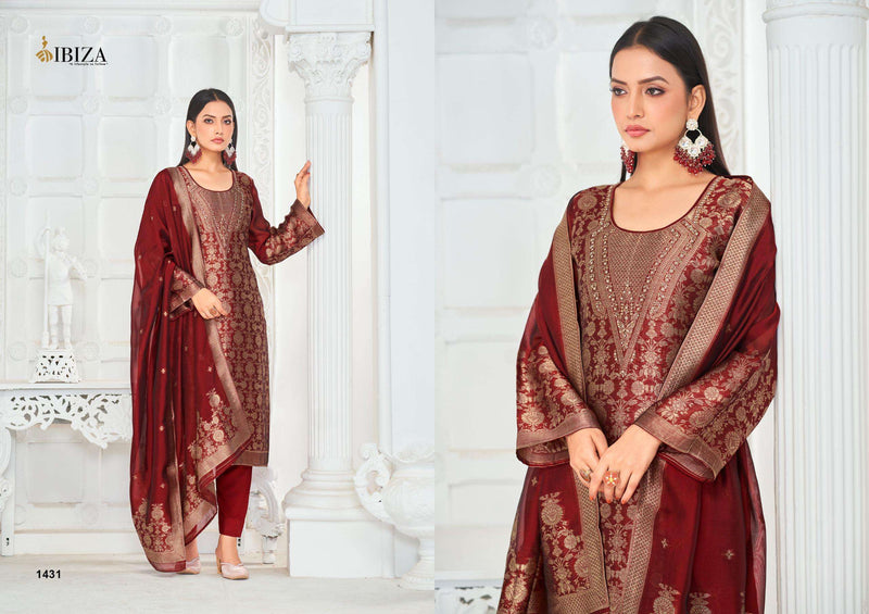 Ibiza Lifestyle Aden Silk Jacquard Banglory Silk Jacquard Handwork Salwar Suit