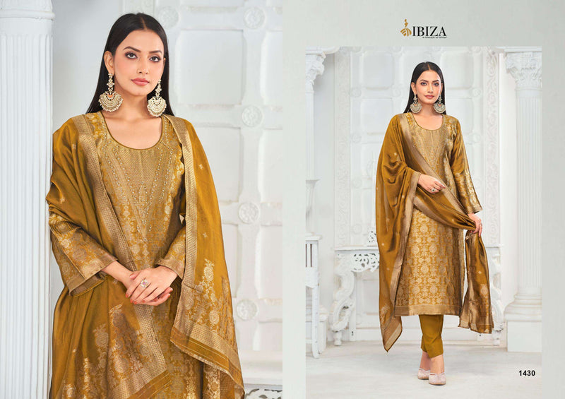 Ibiza Lifestyle Aden Silk Jacquard Banglory Silk Jacquard Handwork Salwar Suit