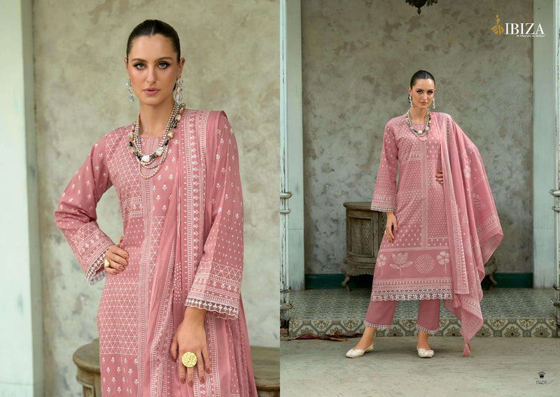 Ibiza Rolex Pure Cambric Cotton Embroidered Work Salwar Suit