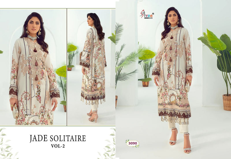 Shree Fabs Jade Solitaire Vol 2 Pure Cotton Print With Patch Embroidery Salwar Kameez