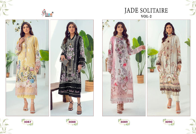 Shree Fabs Jade Solitaire Vol 2 Pure Cotton Print With Patch Embroidery Salwar Kameez