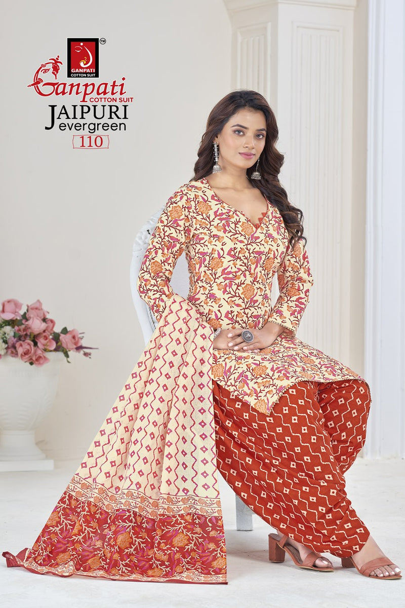 Ganpati Jaipuri Evergreen Vol 1 Cotton Printed Casual Wear Fancy Salwar Kameez