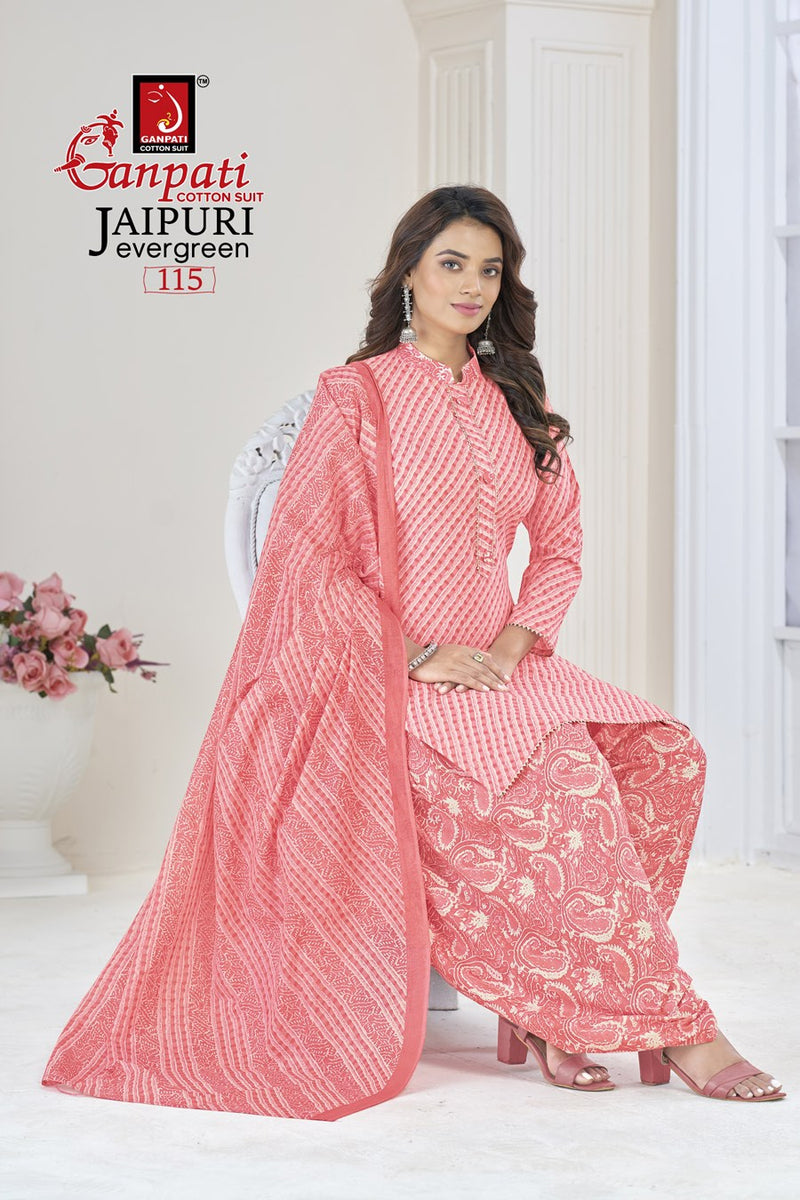 Ganpati Jaipuri Evergreen Vol 1 Cotton Printed Casual Wear Fancy Salwar Kameez