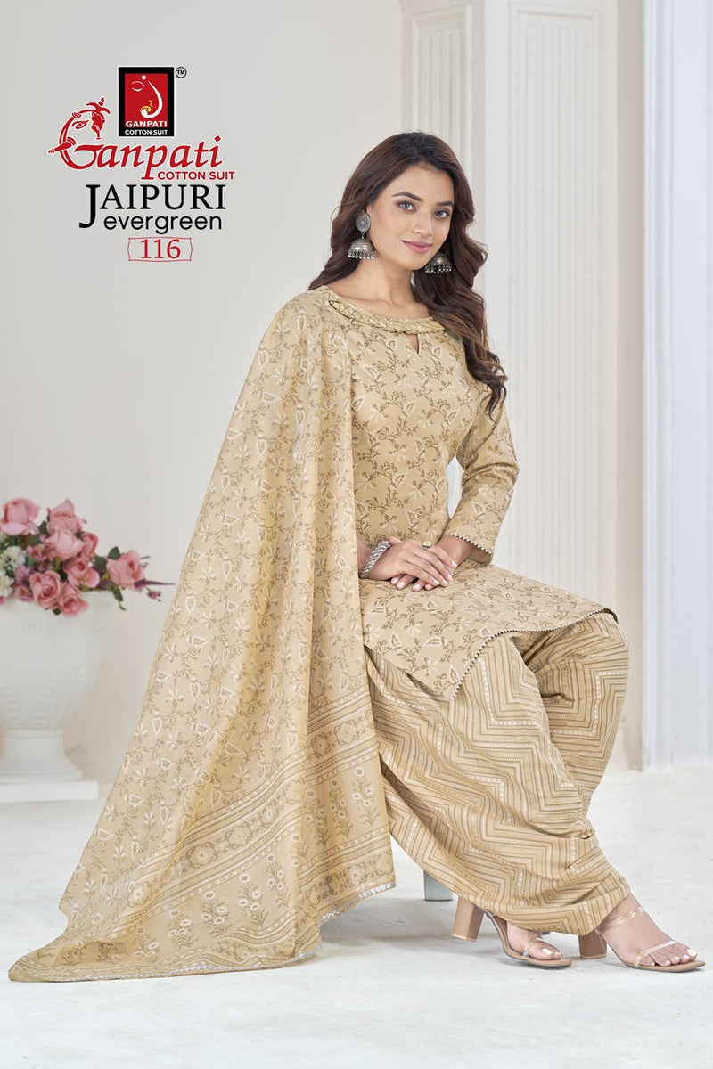 Ganpati Jaipuri Evergreen Vol 1 Cotton Printed Casual Wear Fancy Salwar Kameez