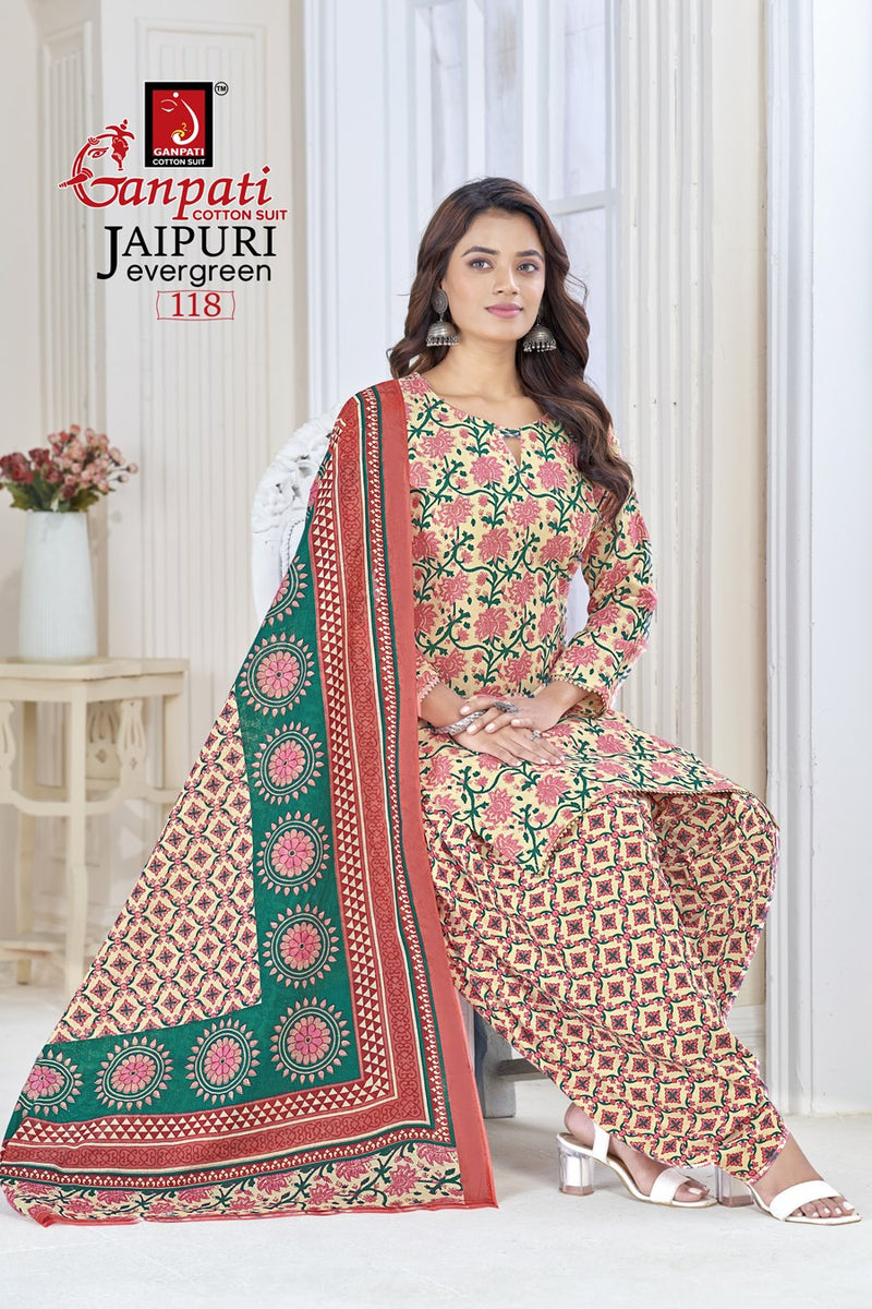 Ganpati Jaipuri Evergreen Vol 1 Cotton Printed Casual Wear Fancy Salwar Kameez