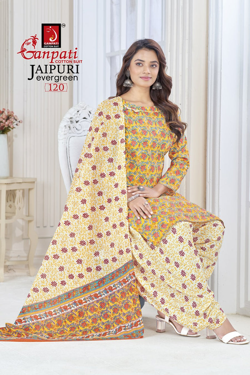 Ganpati Jaipuri Evergreen Vol 1 Cotton Printed Casual Wear Fancy Salwar Kameez