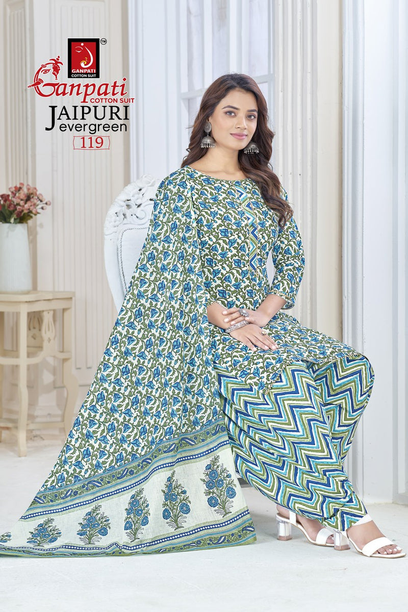 Ganpati Jaipuri Evergreen Vol 1 Cotton Printed Casual Wear Fancy Salwar Kameez