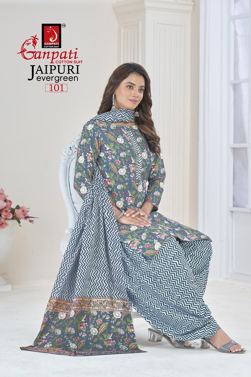 Ganpati Jaipuri Evergreen Vol 1 Cotton Printed Casual Wear Fancy Salwar Kameez