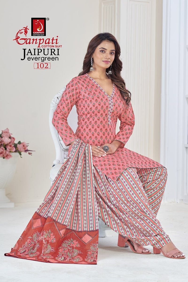 Ganpati Jaipuri Evergreen Vol 1 Cotton Printed Casual Wear Fancy Salwar Kameez