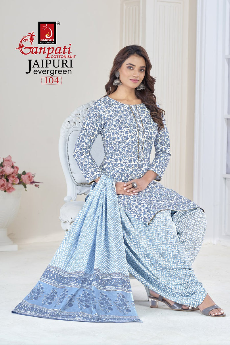 Ganpati Jaipuri Evergreen Vol 1 Cotton Printed Casual Wear Fancy Salwar Kameez