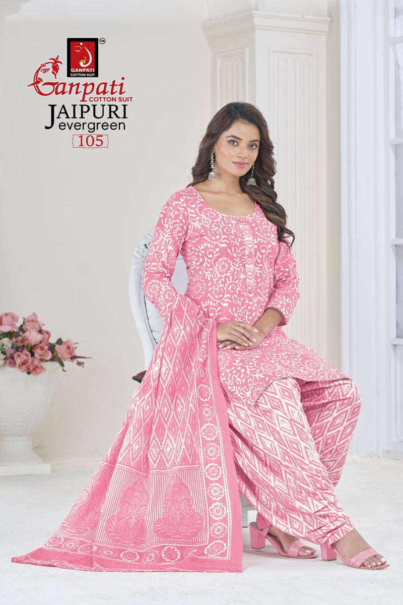 Ganpati Jaipuri Evergreen Vol 1 Cotton Printed Casual Wear Fancy Salwar Kameez