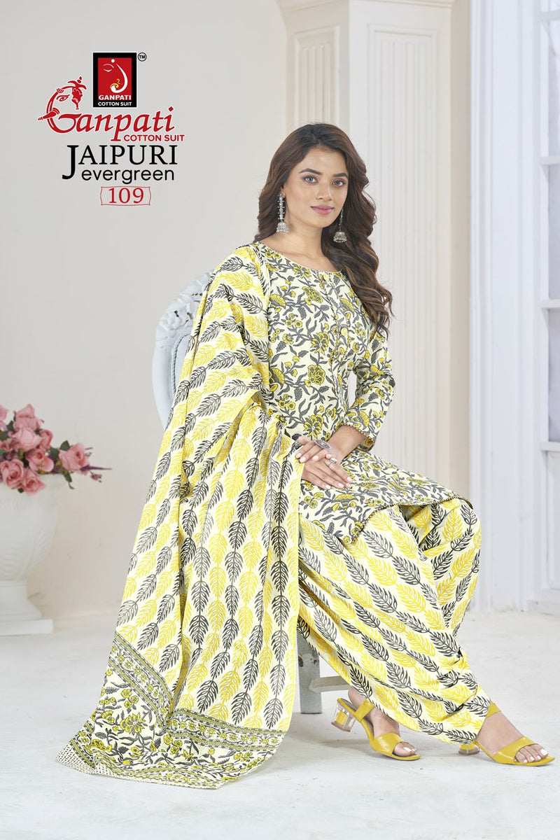 Ganpati Jaipuri Evergreen Vol 1 Cotton Printed Casual Wear Fancy Salwar Kameez