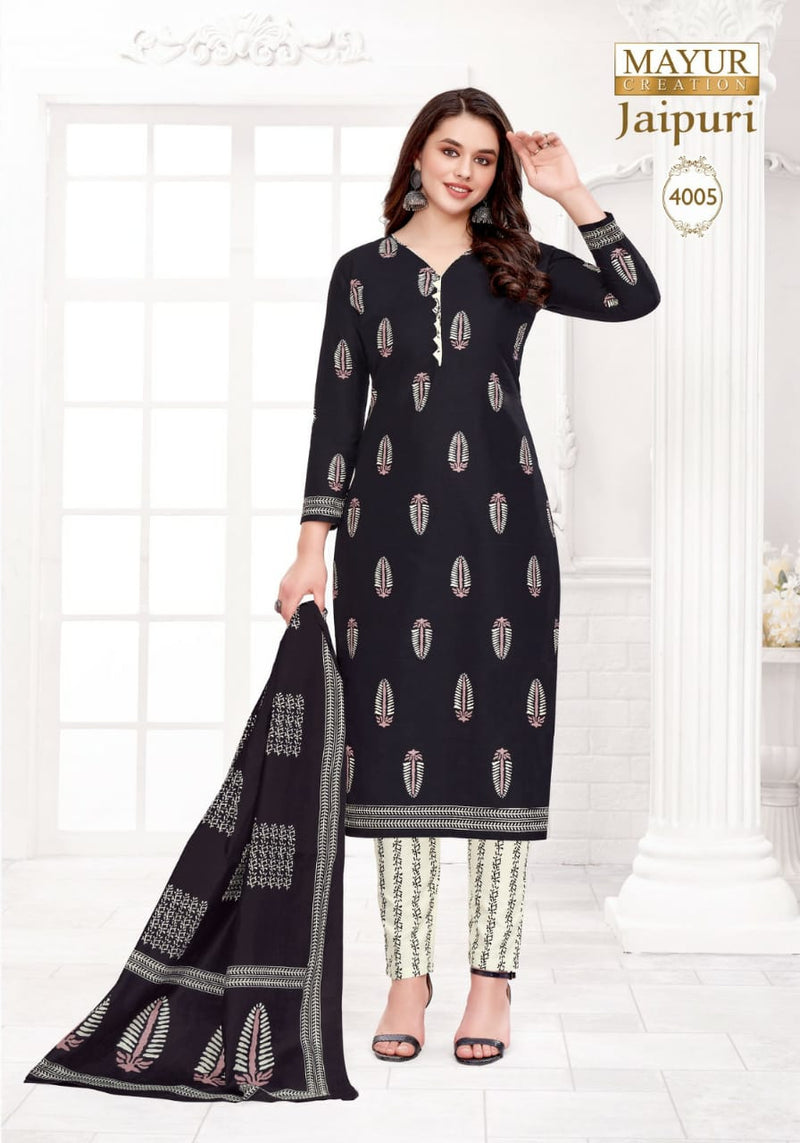 Mayur Creation Jaipuri Vol 4 Readymade Collection Cotton Printed Casual Wear Kurti