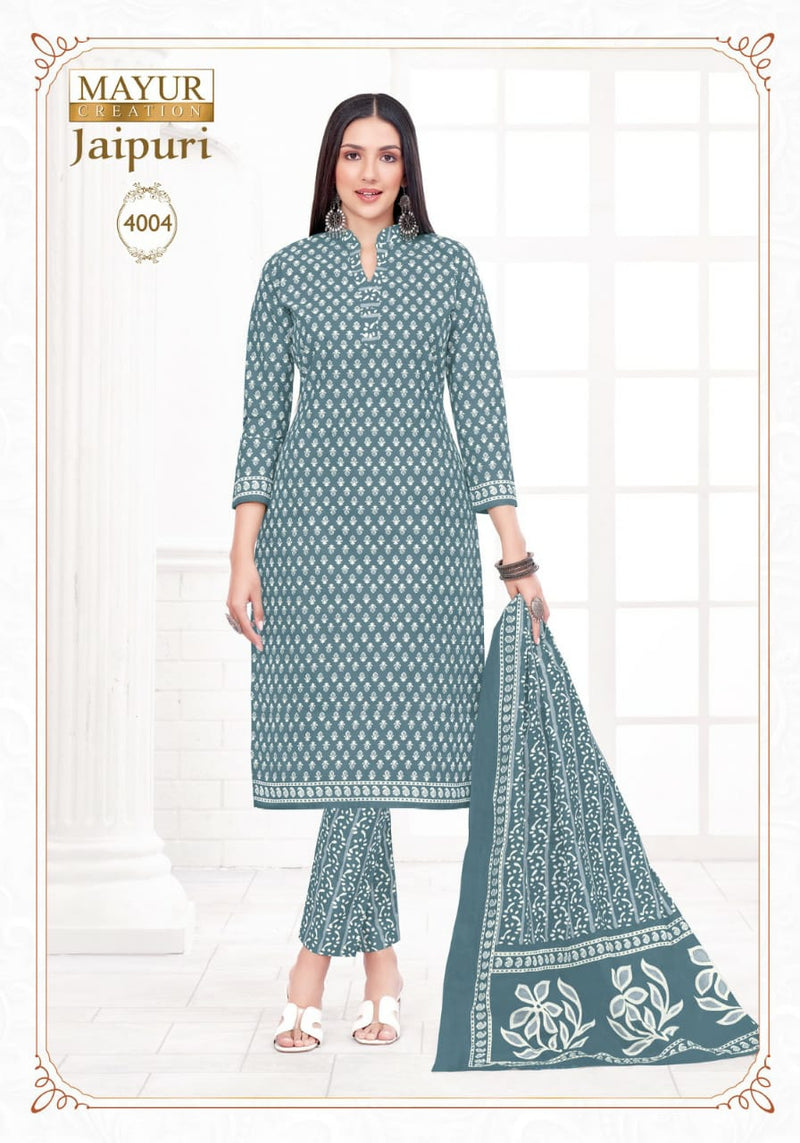 Mayur Creation Jaipuri Vol 4 Readymade Collection Cotton Printed Casual Wear Kurti