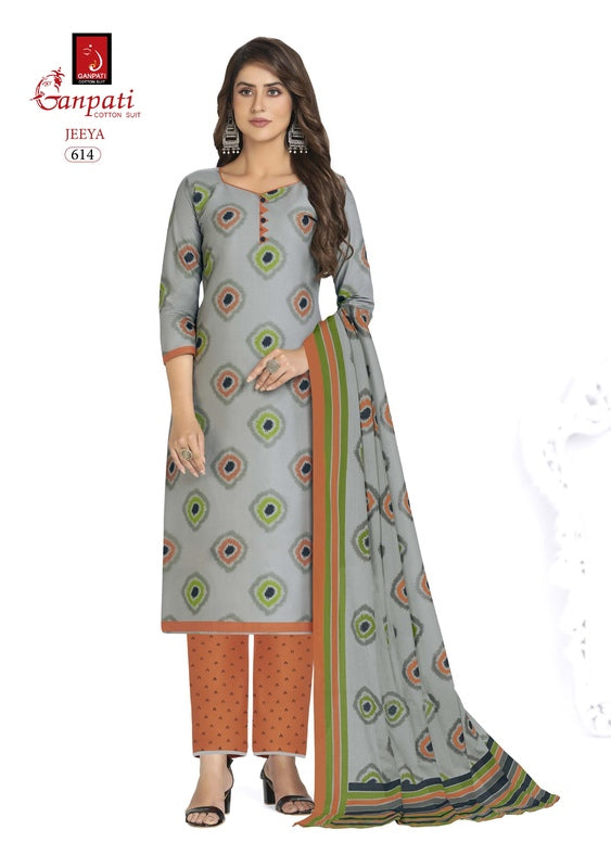 Ganpati Jeeya Vol 6 Cotton Printed Daily Wear Salwar Kameez