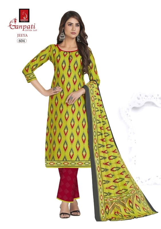 Ganpati Jeeya Vol 6 Cotton Printed Daily Wear Salwar Kameez