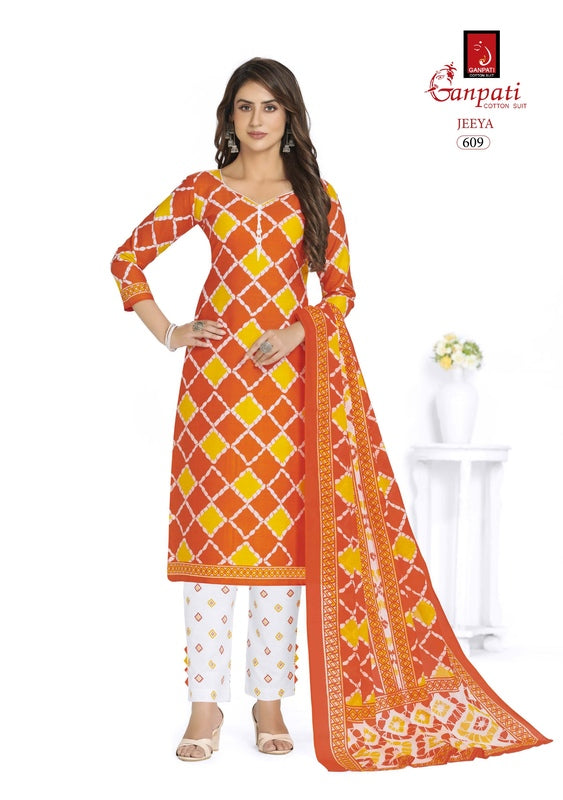 Ganpati Jeeya Vol 6 Cotton Printed Daily Wear Salwar Kameez