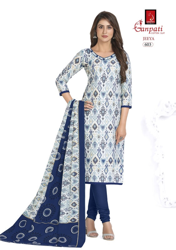 Ganpati Jeeya Vol 6 Cotton Printed Daily Wear Salwar Kameez