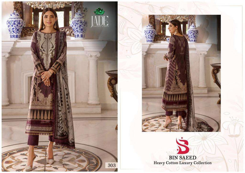 Jade Bin Saeed Heavy Cotton Luxury Collection Vol 3  Heavy Lawn Cotton Daily Wear Salwar Suit