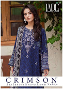 Jade Crimson Exclusive Heavy Lawn Collection Vol 13 Printed Designer Salwar Kameez
