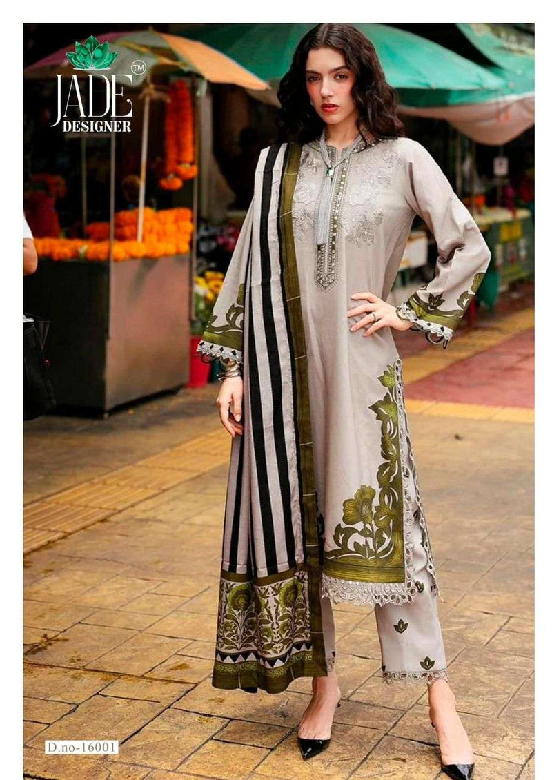 Jade Crimson Exclusive Heavy Lawn Collection Vol 16 Cambric Karachi Printed Suit