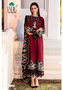 Jade Crimson Exclusive Heavy Lawn Collection Vol 16 Cambric Karachi Printed Suit