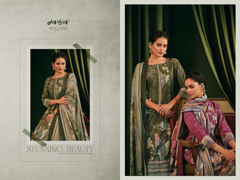 Jay Vijay Mugdha 3256 Premium Digital Print Embroidery Work Salwar Kameez