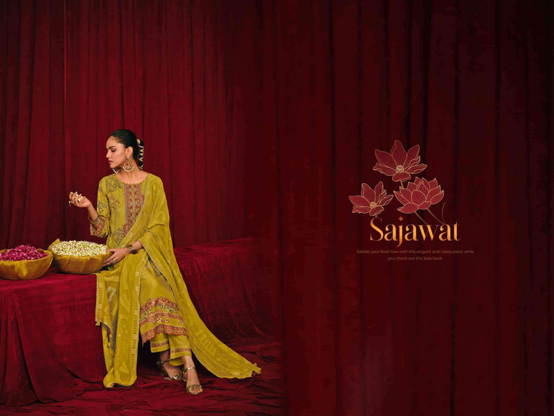 Jay Vijay Sajawat 3260 Premium Silk Embroidered Work Salwar Suit