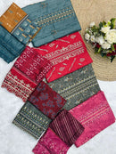 Jihan Bin Saeed Vol 18 Pure Lawn Print Embroidered Work Salwar Kameez