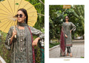 Jihan Bin Saeed Vol 18 Pure Lawn Print Embroidered Work Salwar Kameez