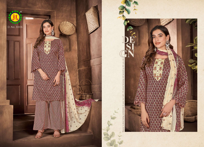 Jt Zara Vol 3 Cotton Printed Designer Daily Wear Salwar Kameez