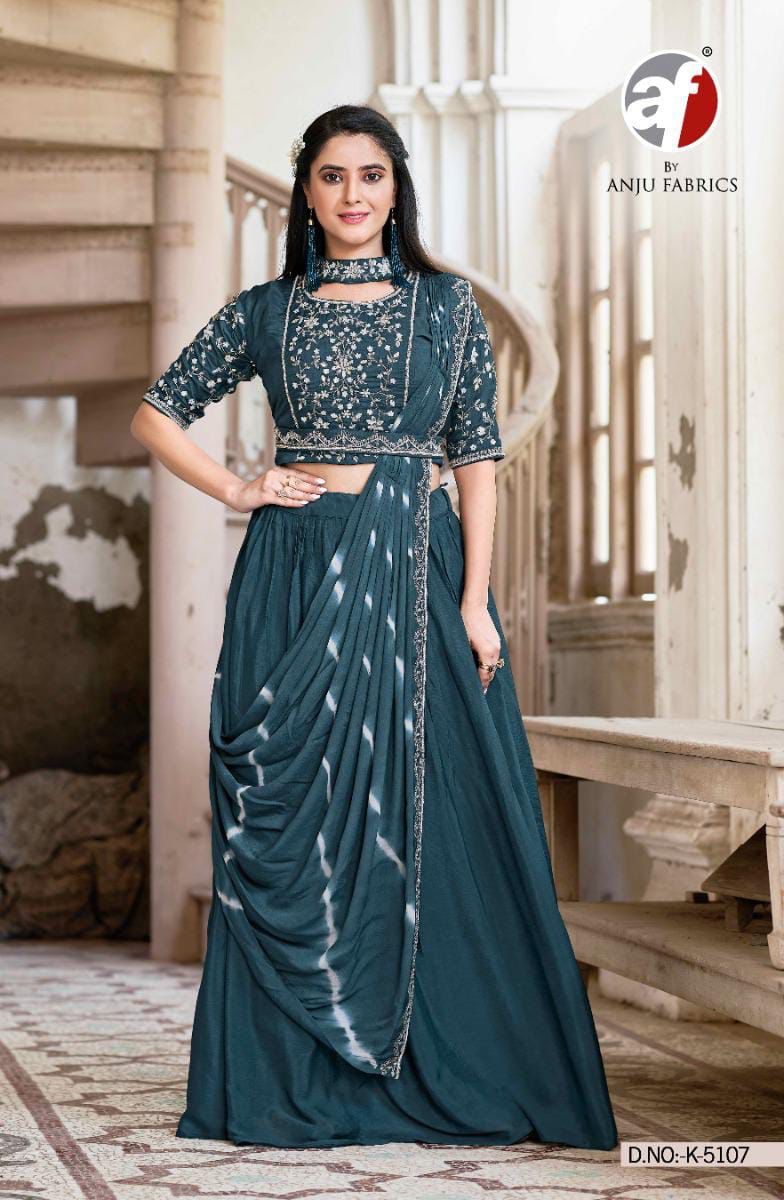 Anju fabrics D No K 1507 Silk Heavy Designer Party Wear Suit Collection