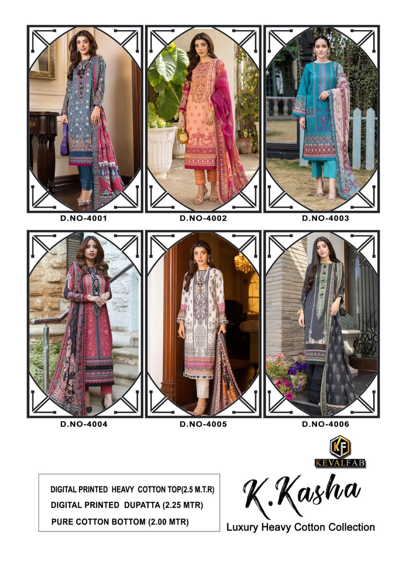 Keval Fab K Kasha Vol 4 Cotton Printed Designer Salwar Kameez